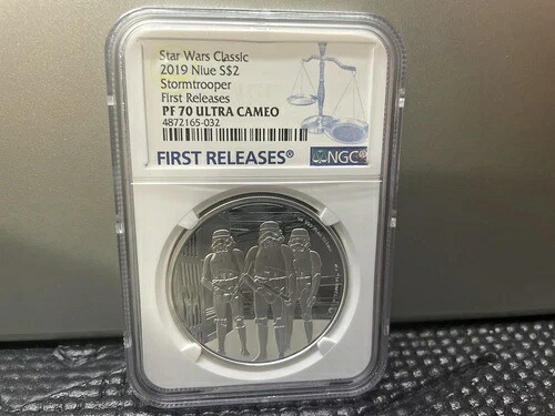 2019 スターウォーズ NGC PF 70 U/C NIUE 1オンス シルバー $2 「ストームトルーパー」 初リリース