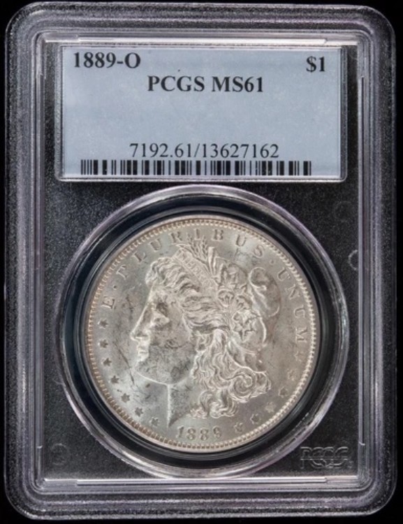1889-O モルガン銀貨 チョイスジェム PCGS MS61