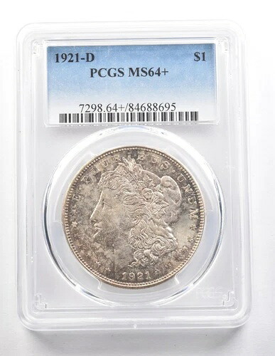1921年-D モルガン銀貨 MS64+ PCGS 美しいトーン *3741｜WORLD RESOURCE【KING店】