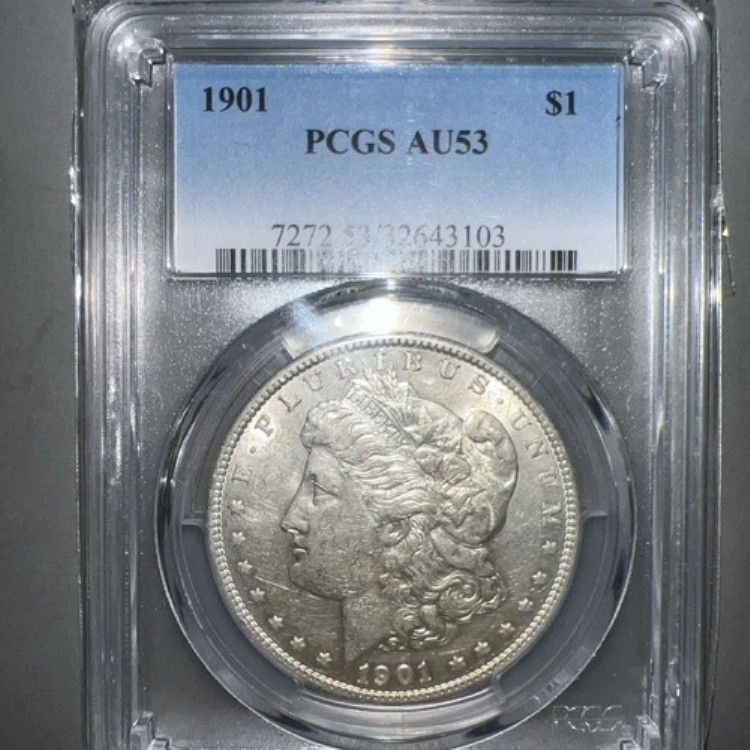 1901年モルガン銀貨?PCGS AU 53