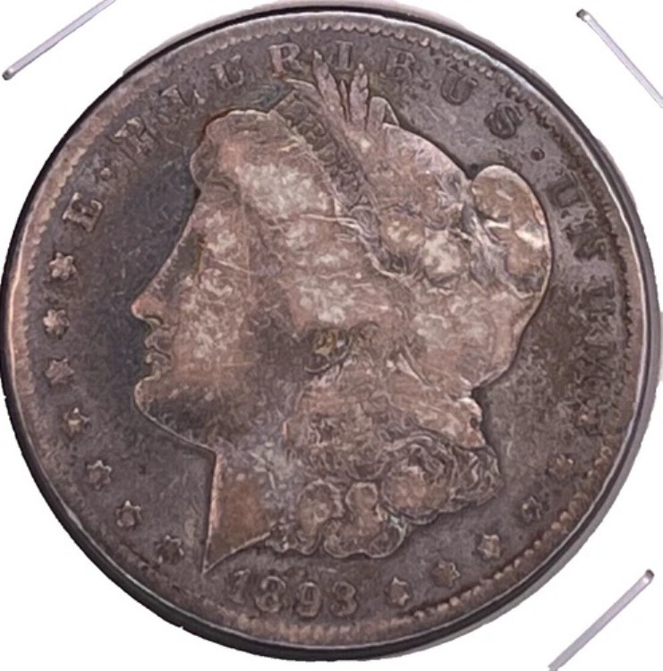 1893年CCモルガン銀貨、非常に良好な流通状態 C80