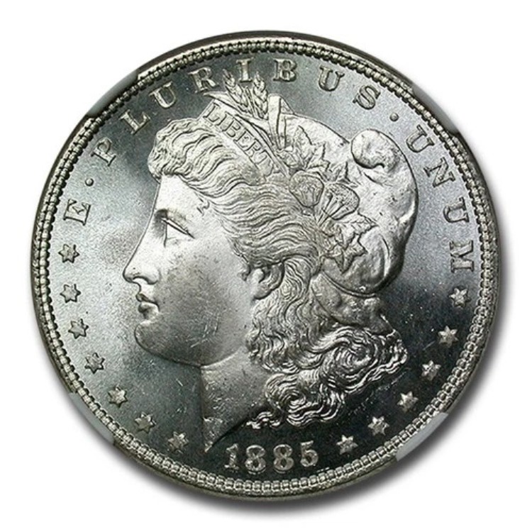 1885年 モルガン・ダラー MS-66+ NGC