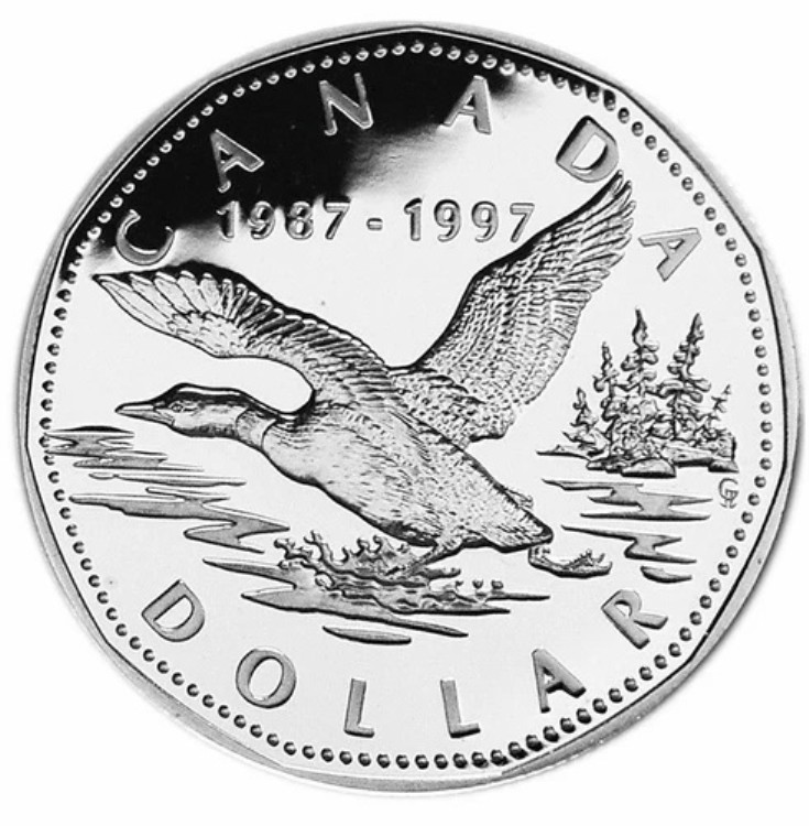 1997年カナダ ルーン・プルーフ銀貨10周年記念 - セール
