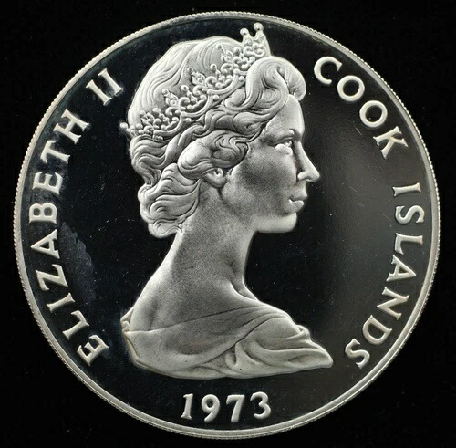 【楽天市場】1973年 クック諸島 2.925ドル 銀貨 プルーフコイン - エリザベス2世 戴冠式 (P0412)：WORLD ...
