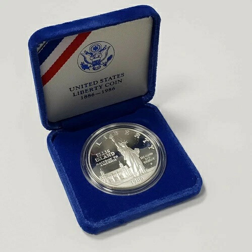 楽天市場】自由の女神像 1986年 記念コインセット シルバー 1ドル
