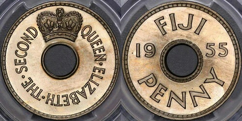 フィジー 1955年 プルーフペニー - PCGS PR66CAM｜WORLD RESOURCE【KING店】 722,480円