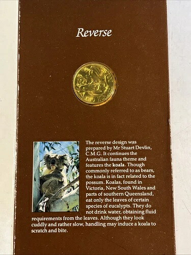 1984年オーストラリア200ドルコアラ金貨