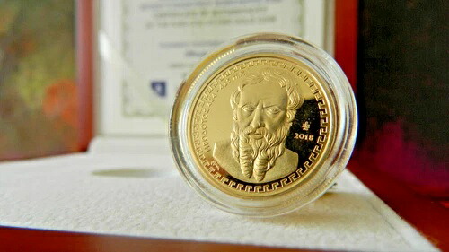 ギリシャ、2018年、200ユーロ金貨、ヘロドトス、歴史の父、君主|WORLD RESOURCE【KING店】