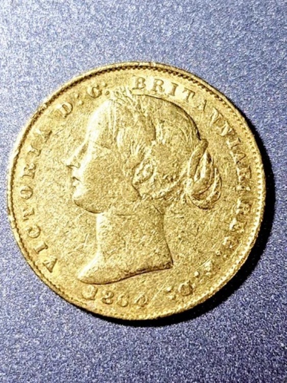 1864S (シドニー) フルソブリン タイプ II。VF-VVF。