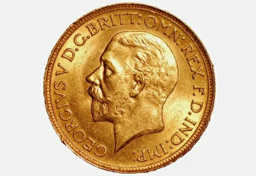 南アフリカ 金貨 ソブリン ジョージ5世 1929年 ヨハネスブルグ造幣局 KM#A22 (11580)