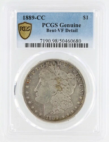 1889-CC モルガン銀貨 PCGS 純正 VF 詳細 S$1 カーソンシティ鋳造