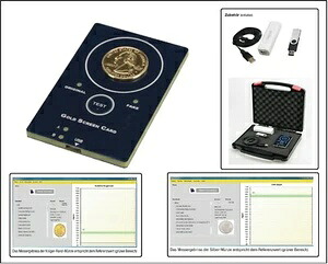 ルックゴールドテスター ゴールドスクリーンカード + アクセサリー 金貨・銀貨テスト