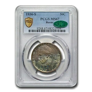 1936-S ブーン・ハーフダラー・コモン MS-67 PCGS CAC｜WORLD RESOURCE【KING店】