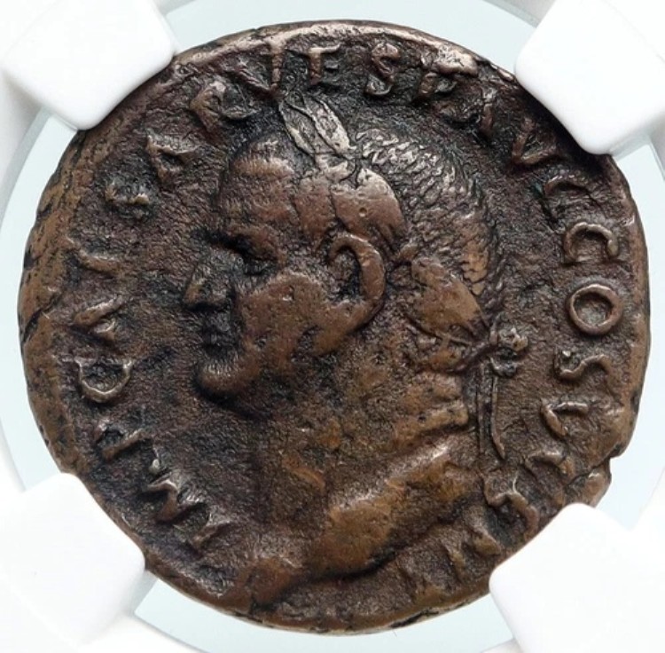 ウェスパシアヌス 本物 古代 74 年 ローマ 古いアンティーク ローマコイン AEQUITAS NGC i89468｜WORLD RESOURCE【KING店】