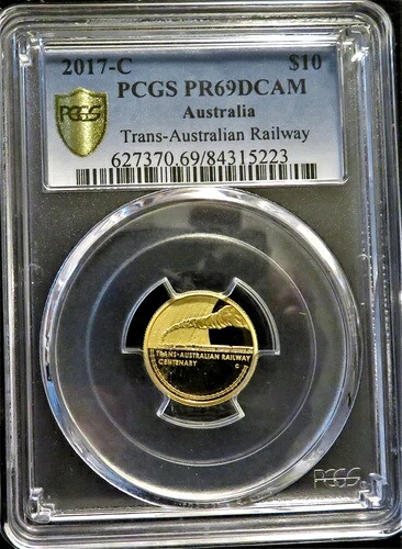 2017-C オーストラリア トランスオーストラリア鉄道 10ドル金貨 PCGS PR69DCAM * レア POP 3/1｜WORLD RESOURCE【KING店】