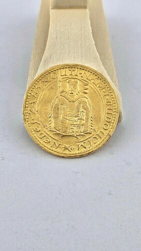 金貨 ? 聖ヴァーツラフ 1ドゥカット 1923年 チェコスロバキア、3.49g