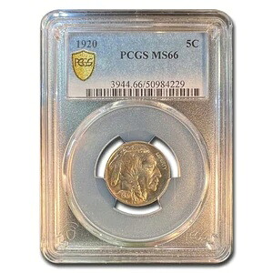 1920年 バッファローニッケル MS-66 PCGS