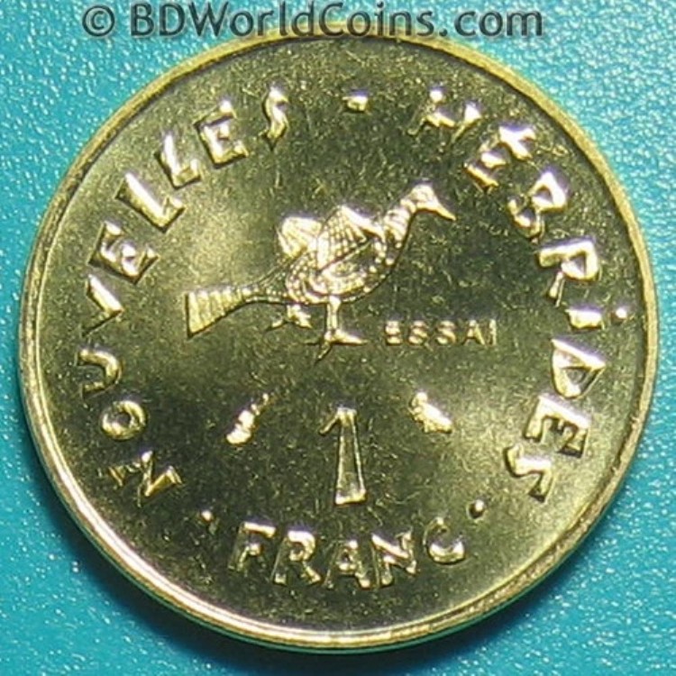 1966年ニューヘブリディーズ諸島大型100フラン 銀貨　PCGS認証 1966年ニューヘブリディーズ諸島大型100フラン 銀貨 PCGS認証