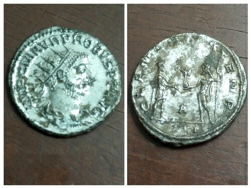 ローマ皇帝プロバス 276-282AD レア シルバー アントニニアヌス コイン