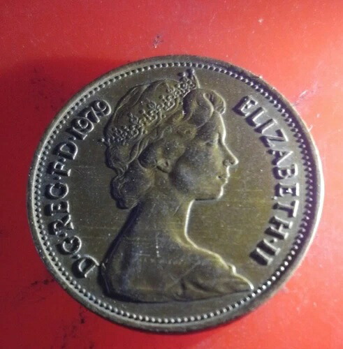 1979年 ニューペニー 英国エリザベス2世記念コイン 非常に希少