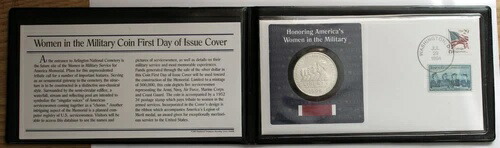 1994-W アメリカ軍女性を称えるBUシルバーダラーFDCフリートウッド画像