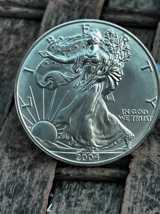 楽天市場】U.S.A. アメリカ 1ドル 銀貨 2005 ウォーキングリバティ 1