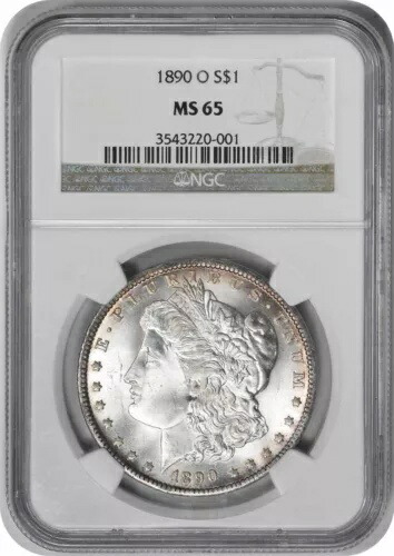 1890-O モルガン銀貨 MS65 NGC 448,360円