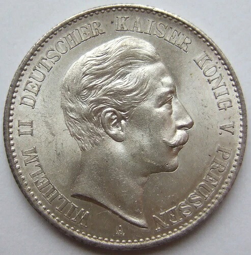 2 マルク・ヴィルヘルム2世 ドイツ皇帝 プロイセン王 1901年 A in F. 未使用｜WORLD RESOURCE【KING店】