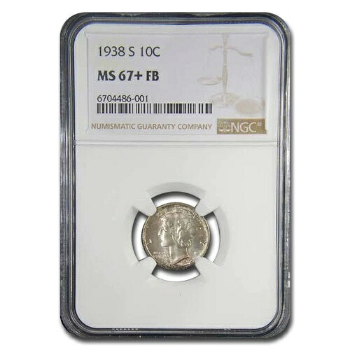 1938-S マーキュリーダイム MS-67+ NGC (FB)
