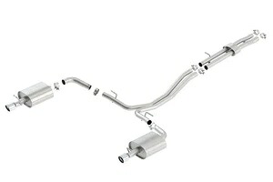 Borla 12-15 フォード エクスプローラー 3.5L エコブースト デュアル スプリット リアエクステンション SS Sタイプ CB用