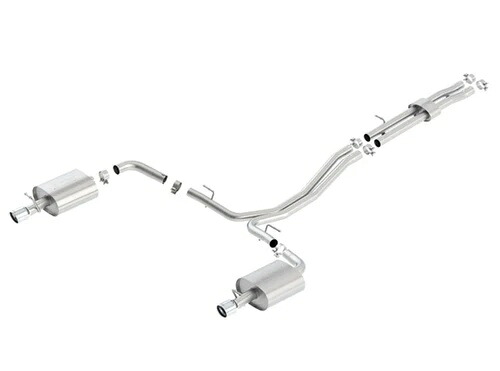 Borla 140656 Sタイプキャットバック排気システム 13-15年式エクスプローラーに適合