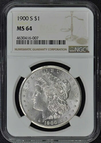 1900-S モルガン・ダラー S$1 NGC MS64
