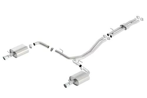 Borla Sタイプ キャットバックエキゾースト 2012-2015年式 Ford Explorer 3.5L V6 EcoBoost AT用