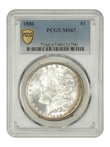 1886年 1ドル PCGS MS67 - モルガン・ダラー