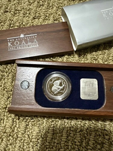 オーストラリアン コアラ 1995年 プラチナ プルーフ 50ドル 0.5オンス パース造幣局発行
