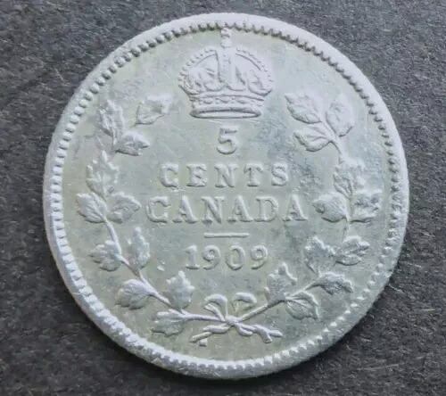 希少な1909年5セント+1936年10セントカナダ銀貨（発行枚数が少ない年）｜WORLD RESOURCE【KING店】