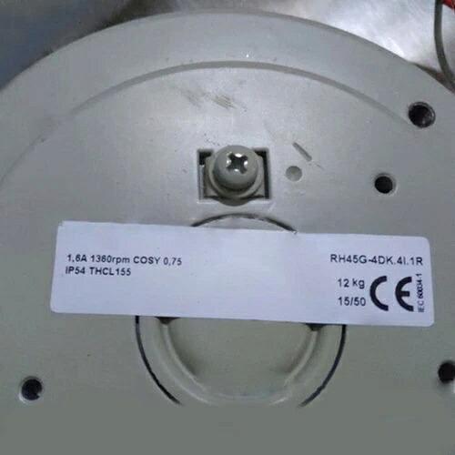 RH45G4DK4I1R 冷却ファン Ziehl Abegg RH45G-4DK.4I.1R 1.6A 0.84Kw 380V