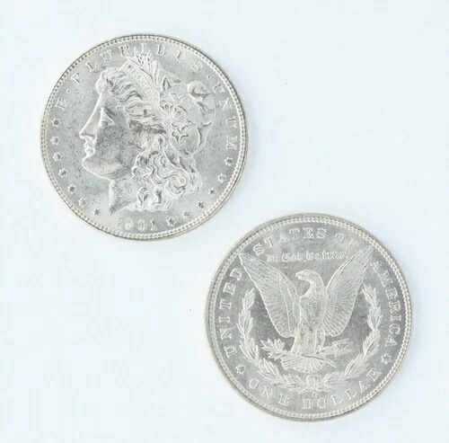 1901-O モルガン・ダラー BU 20 S$1 コインロール ニューオーリンズ鋳造銀貨
