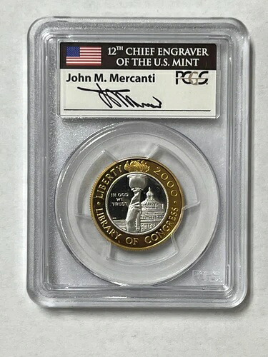 2000年 W $10 議会図書館 二金属金貨&プラチナ PCGS PR-69 メルカンティ|WORLD RESOURCE【KING店】
