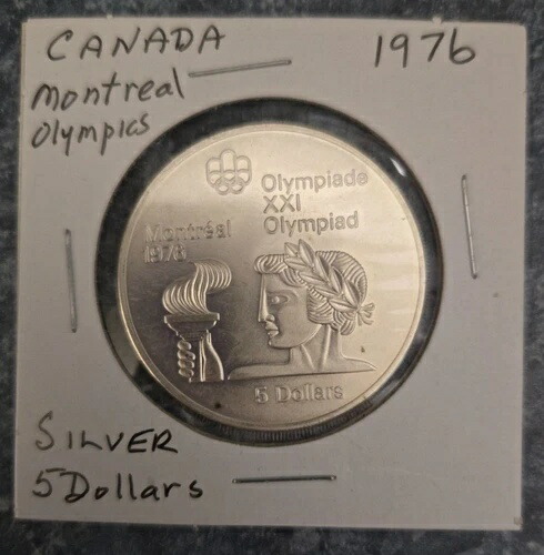 モントリオール五輪1976　5ドル銀貨　1973年未使用 4枚 カナダ 5ドル モントリオール オリンピック 銀貨 1976年 - メルカリ