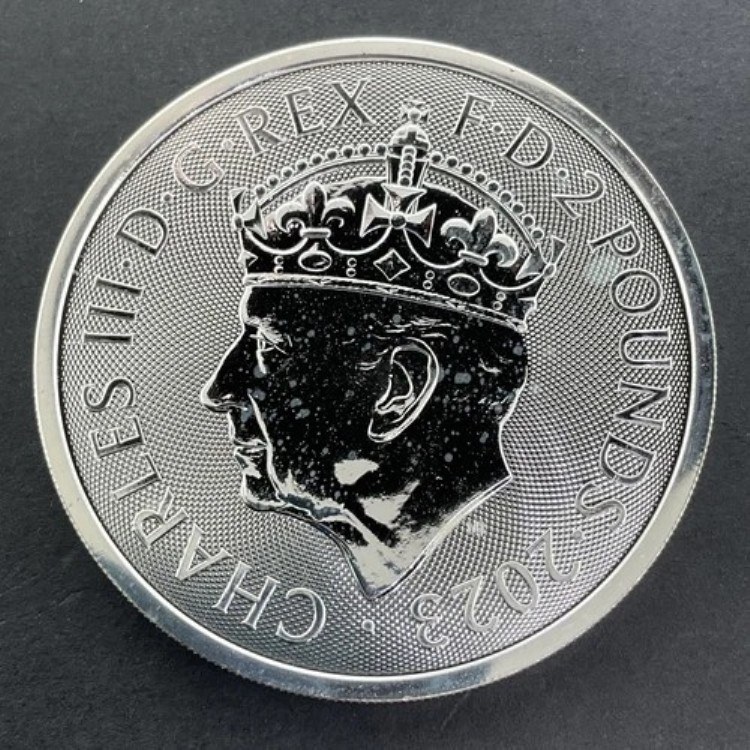 楽天市場】2023 ブリタニア銀貨 ブリタニア 戴冠式 チャールズ国王