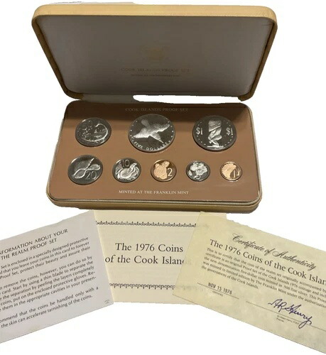 楽天市場】クック諸島 1978年 プルーフセット フランクリンミント