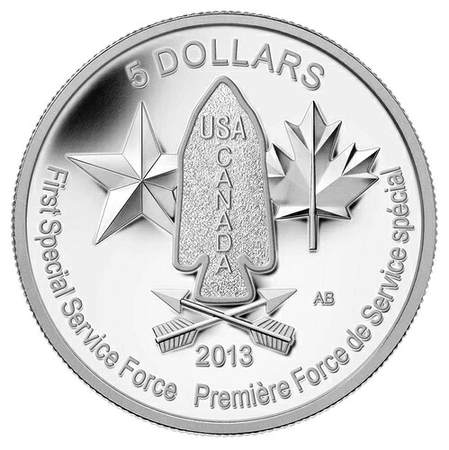 2013年カナダ「デビルズ・ブリゲード」プルーフ5ドル銀貨 .9999 良質