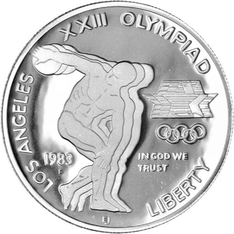 楽天市場】1983年ロサンゼルスオリンピック記念プルーフ銀貨 - 米国