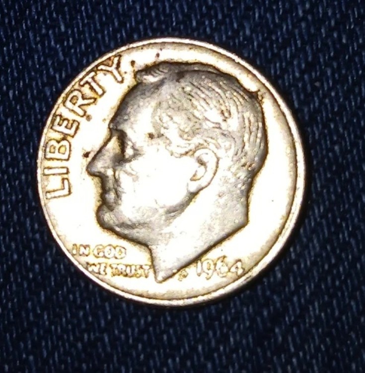 楽天市場】【銀貨】アメリカ ルーズベルト 10セント銀貨 1959年 （流通