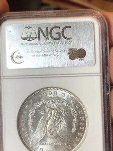 1887年 P NGC ブリリアント 未流通 モーガンシルバードル 密封カバー-|WORLD RESOURCE【KING店】