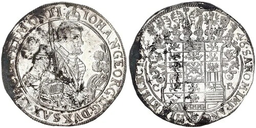 ザクセン・ターラー 1646年 素晴らしい例 夢のような状態 新品未使用 121008