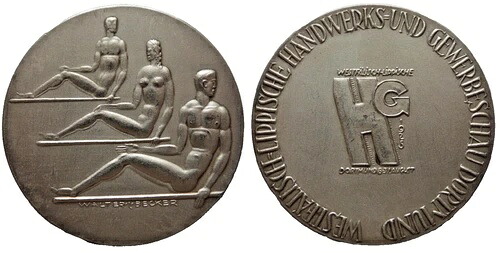 ドルトムント、ウェストファリア・リップ・クラフト・アンド・トレード・ビュー・メダル 1925年、希少
