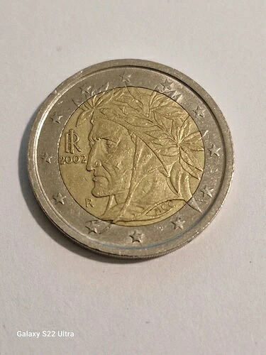 2ユーロ記念コイン 2002年 イタリア 希少 写真をご覧ください???-