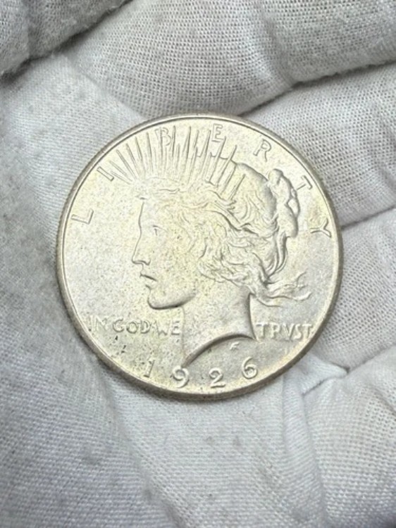 1926年 P BU GEM PEACE シルバードル UNC MS+ 正規米国造幣局 レアコイン T67